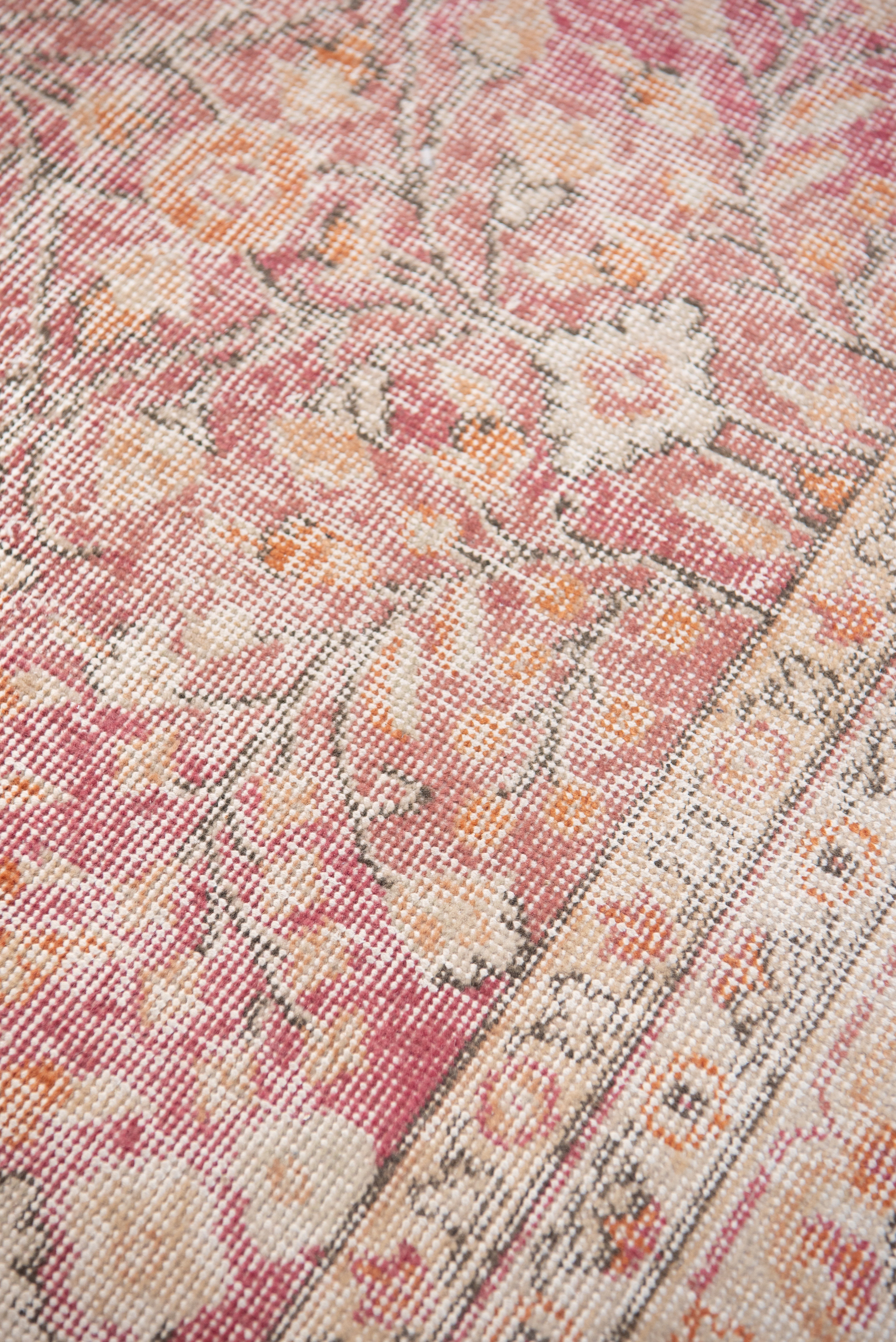 Pink Vintage Turkish Rug