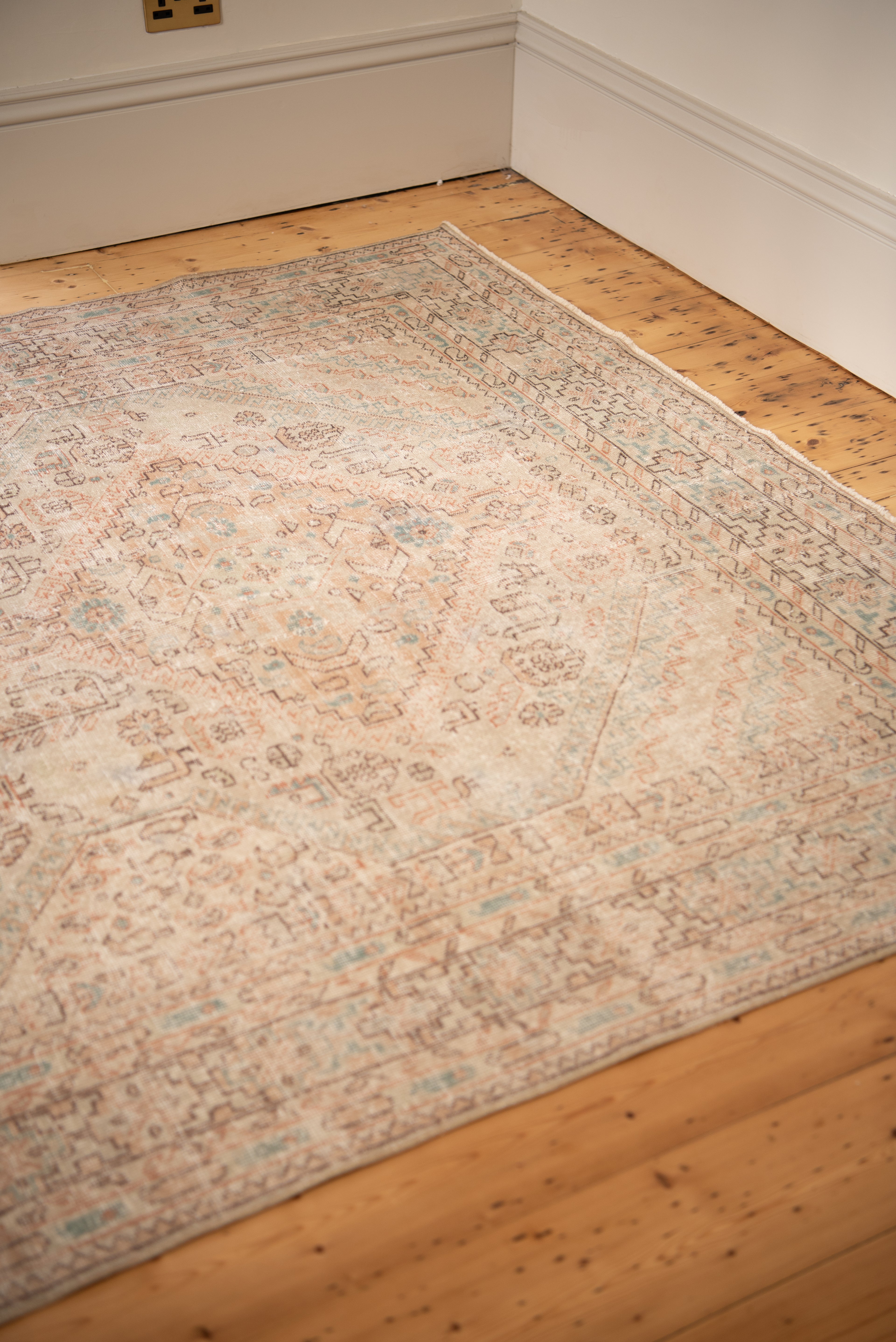 Neutral Vintage Turkish Rug