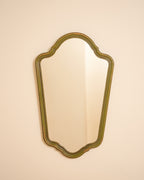 Green Vintage Wooden Framed Mirror