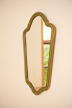 Green Vintage Wooden Framed Mirror