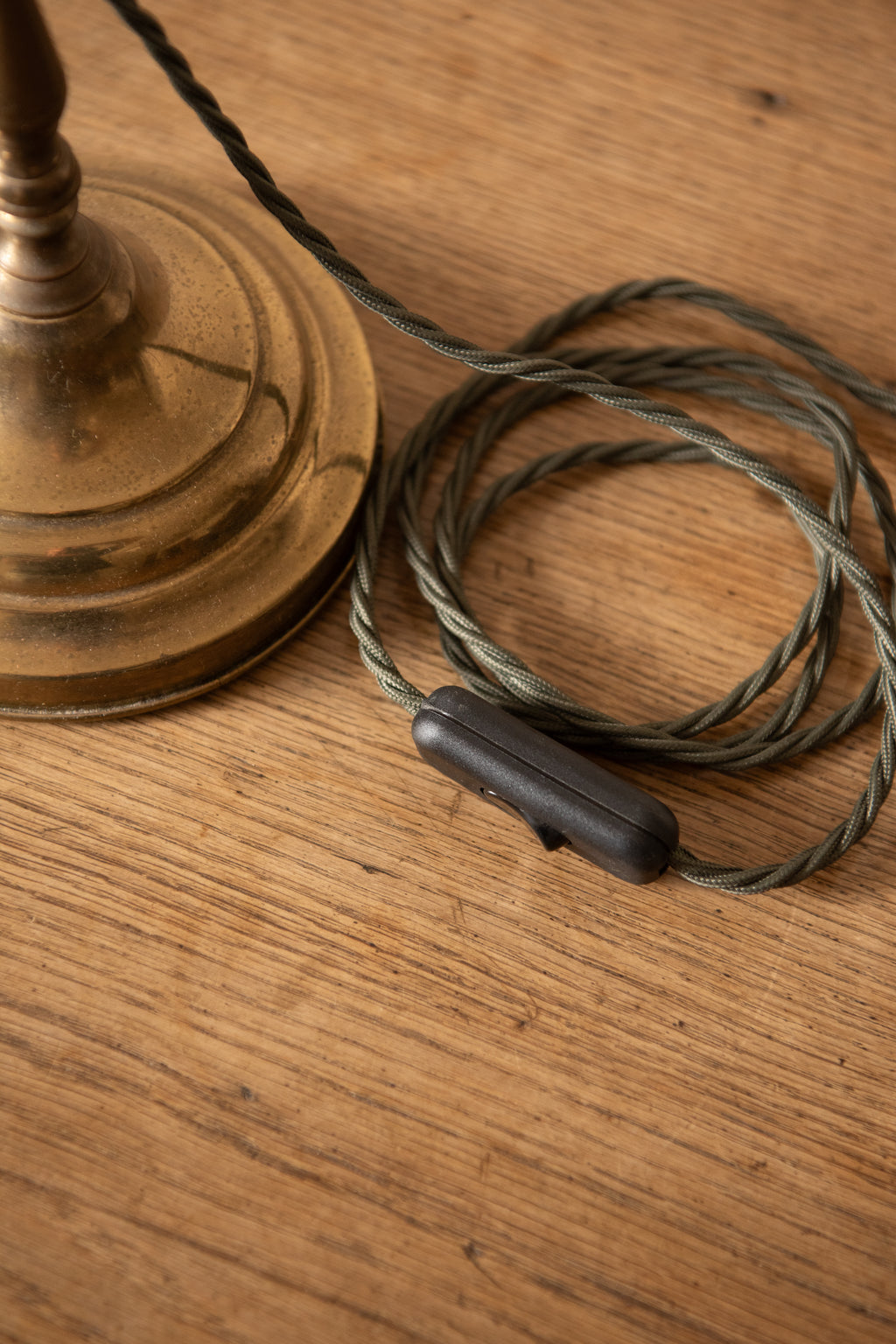 Vintage French Brass Table Lamp