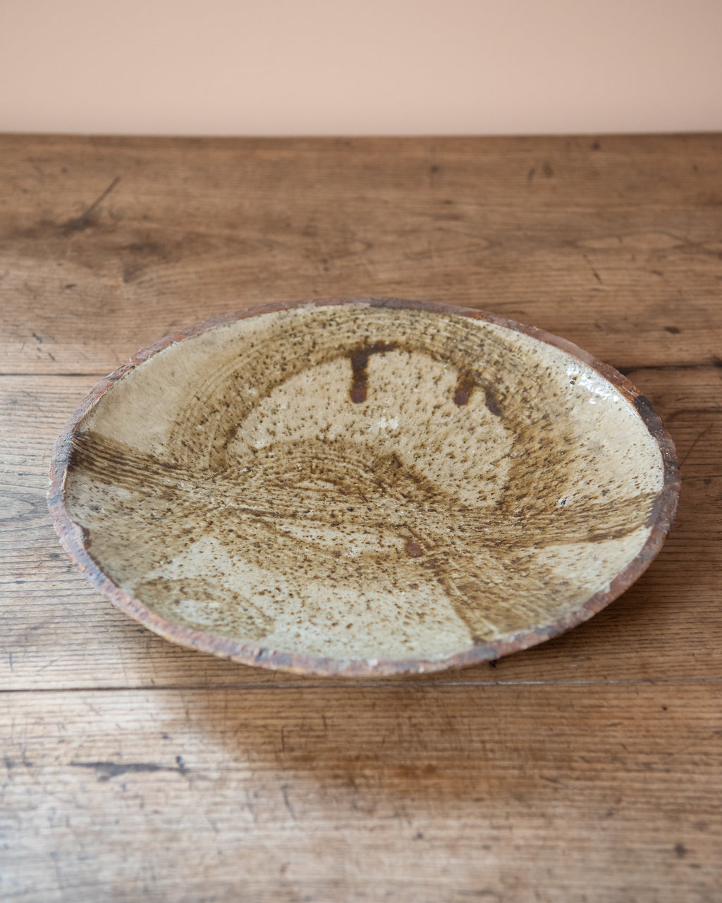 Vintage Shallow Light Green Bowl