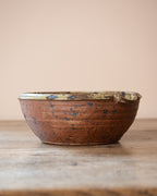 French Earthenware Dairy Bowl