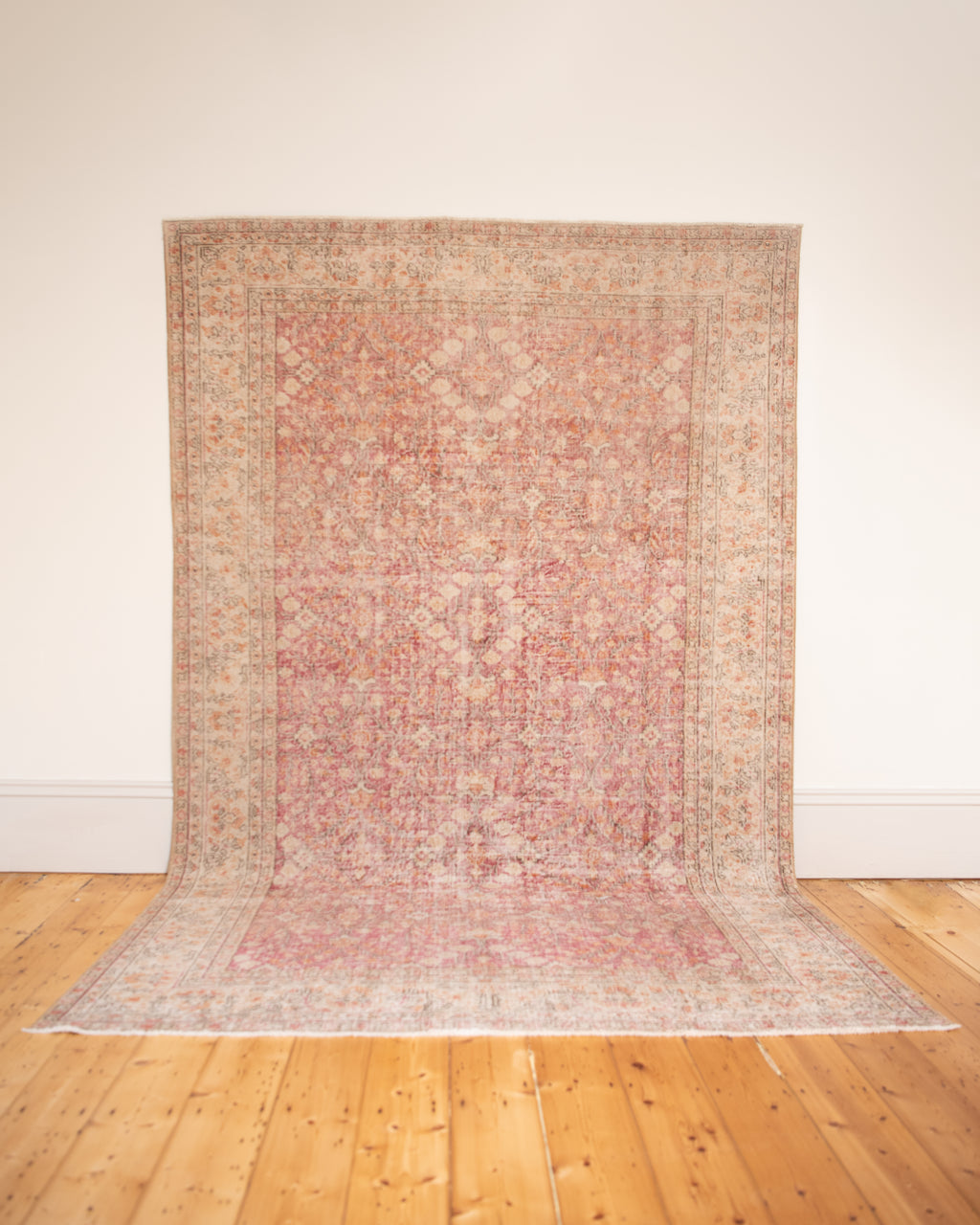 Pink Vintage Turkish Rug