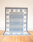 Blue Vintage Swedish Kilim Rug
